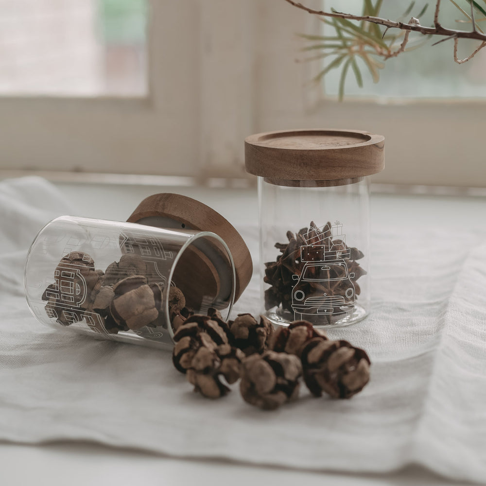 Mini Vorratsglas Christmas Voiture (VE = 8 Stk)