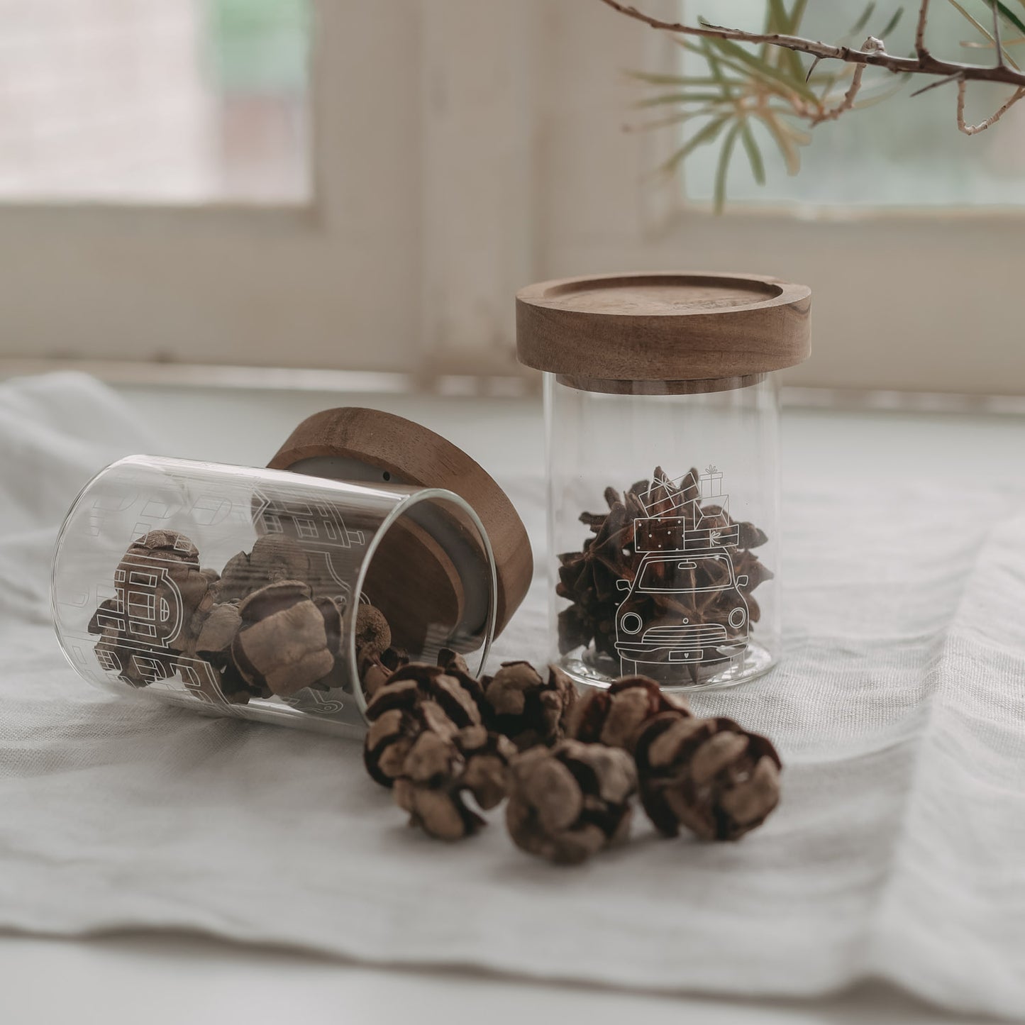 Mini Vorratsglas Christmas Voiture (VE = 8 Stk)
