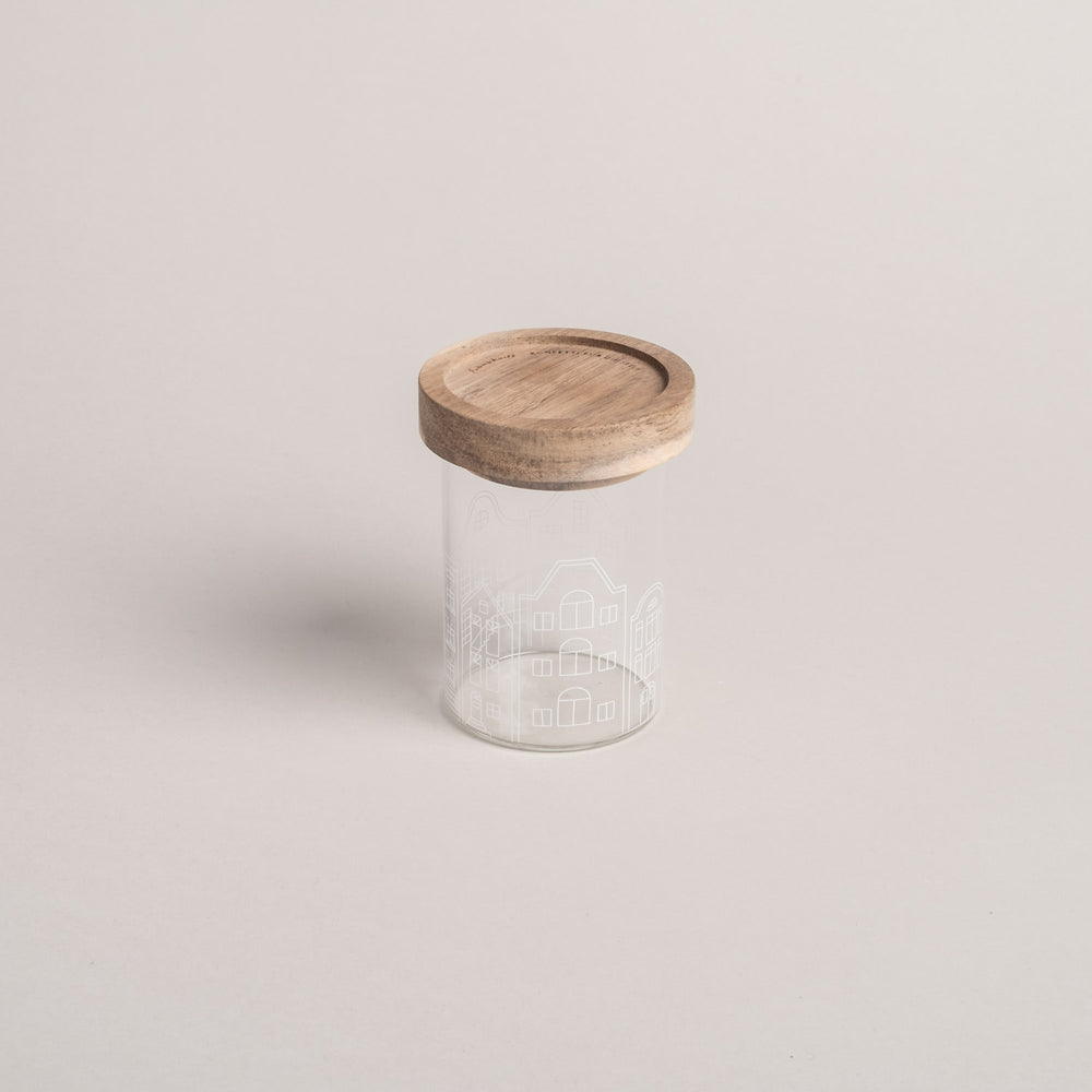 Mini Vorratsglas Häuser (VE = 8 Stk)