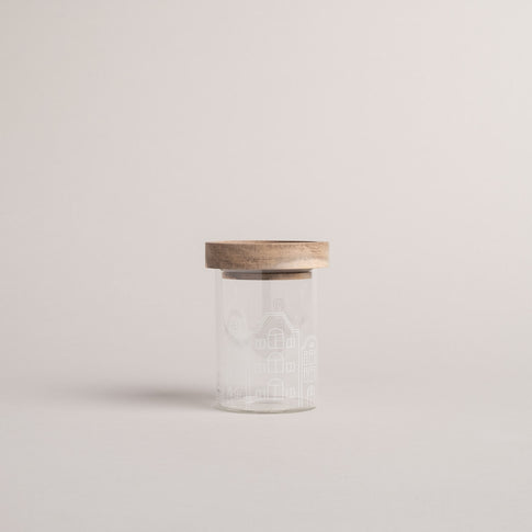 Mini Vorratsglas Häuser (VE = 8 Stk)