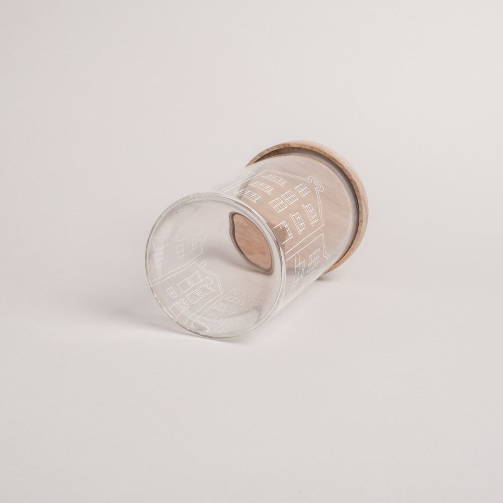 Storage jar houses 19cm (pack = 4 pcs)