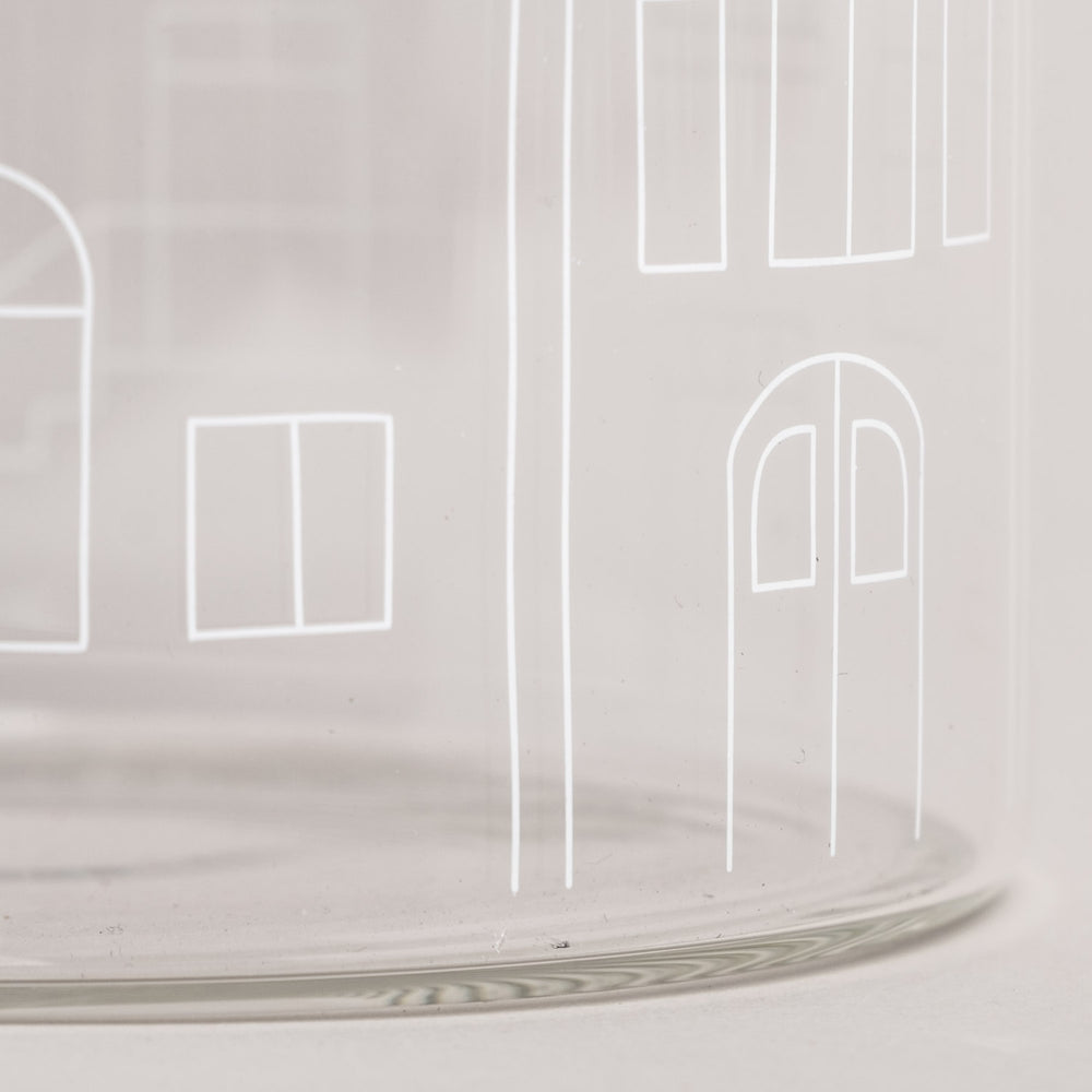 Storage jar houses 19cm (pack = 4 pcs)