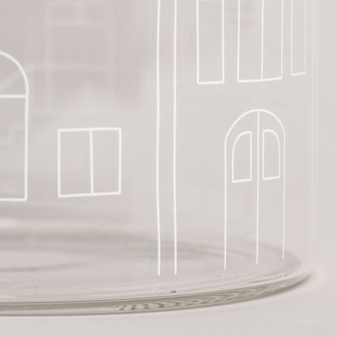 Storage jar houses 19cm (pack = 4 pcs)