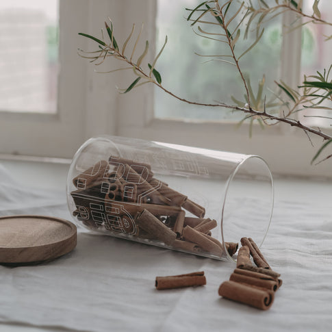 Storage jar houses 19cm (pack = 4 pcs)