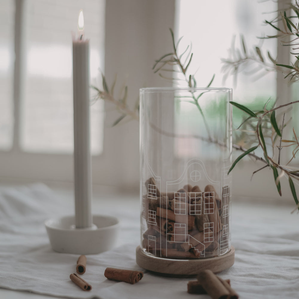 Storage jar houses 19cm (pack = 4 pcs)