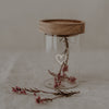 Mini storage jar heart white 9cm (VE = 8 pcs.)