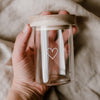 Mini storage jar heart white 9cm (VE = 8 pcs.)