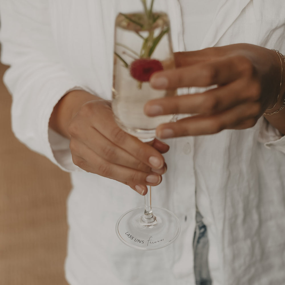 Champagne glass Lass uns feiern (VE = 4 pcs)