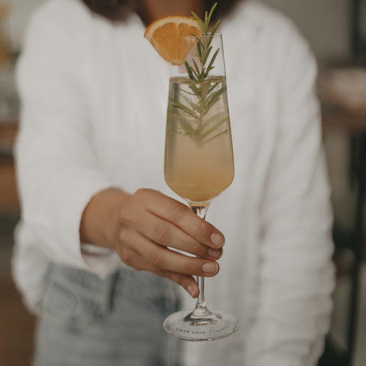 Sektglas Lass uns feiern (VE = 4 Stk)