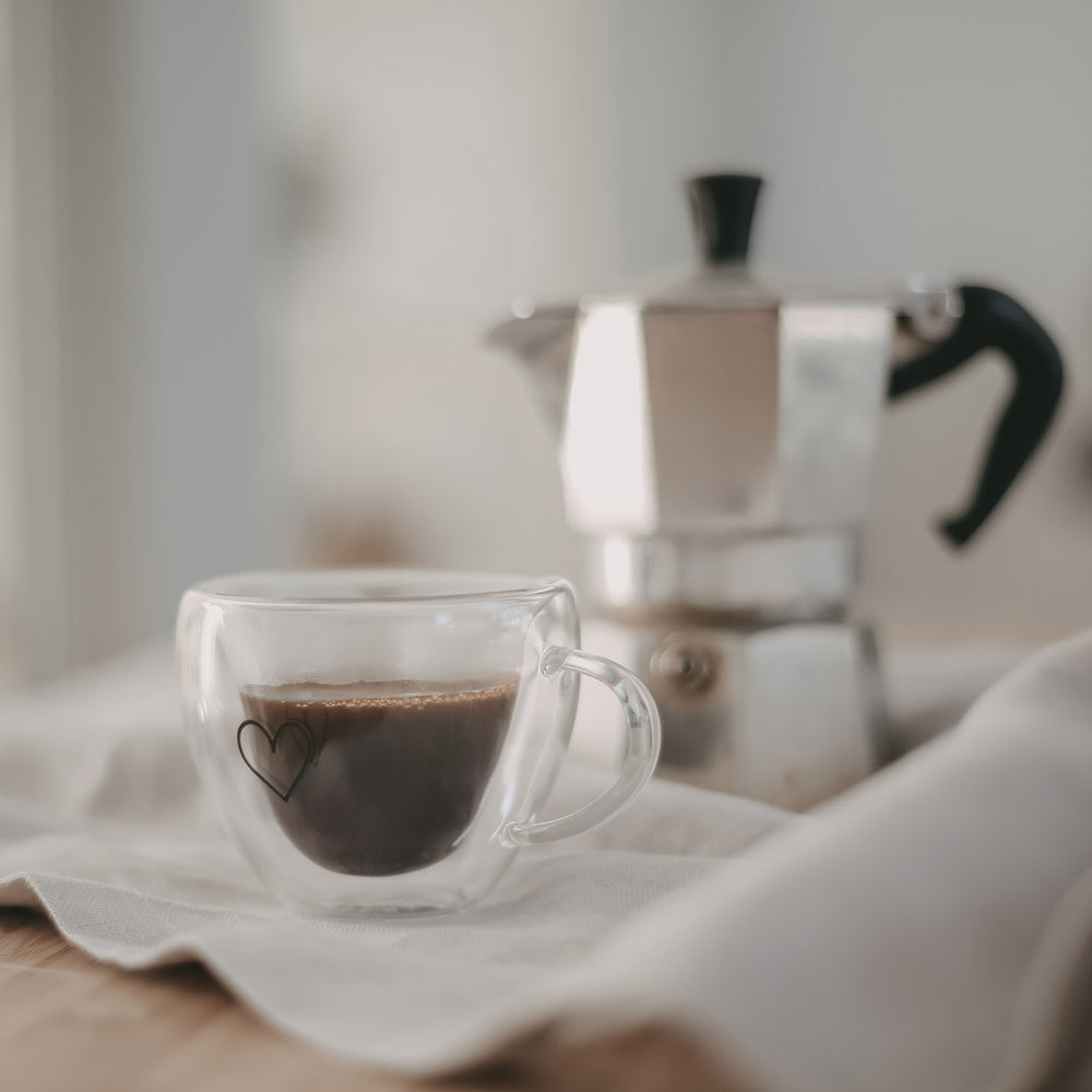 Tasse cœur double paroi cœur 50ml (VE = 6 pcs)