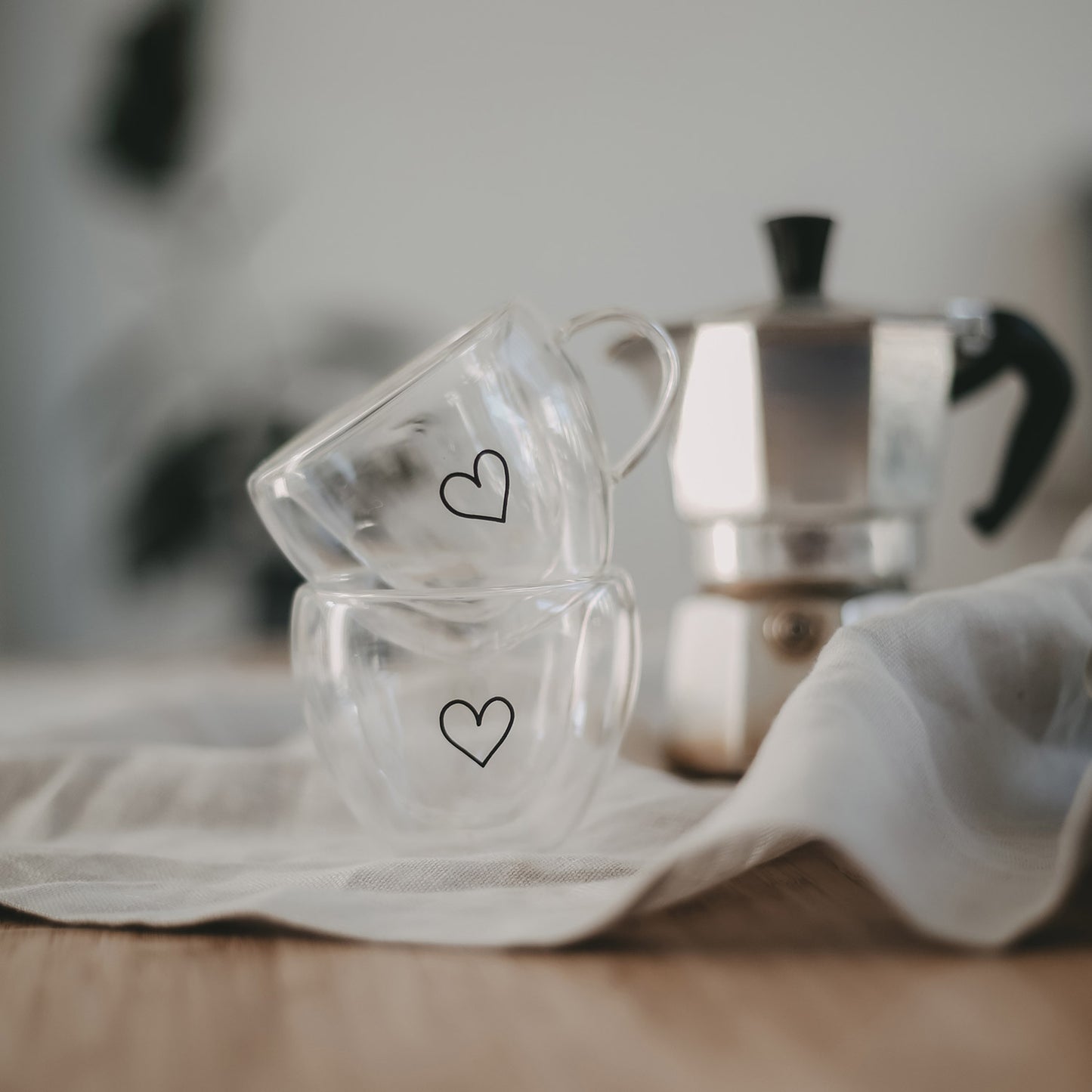 Verre cœur à double paroi cœur 50ml (VE = 6 pcs)