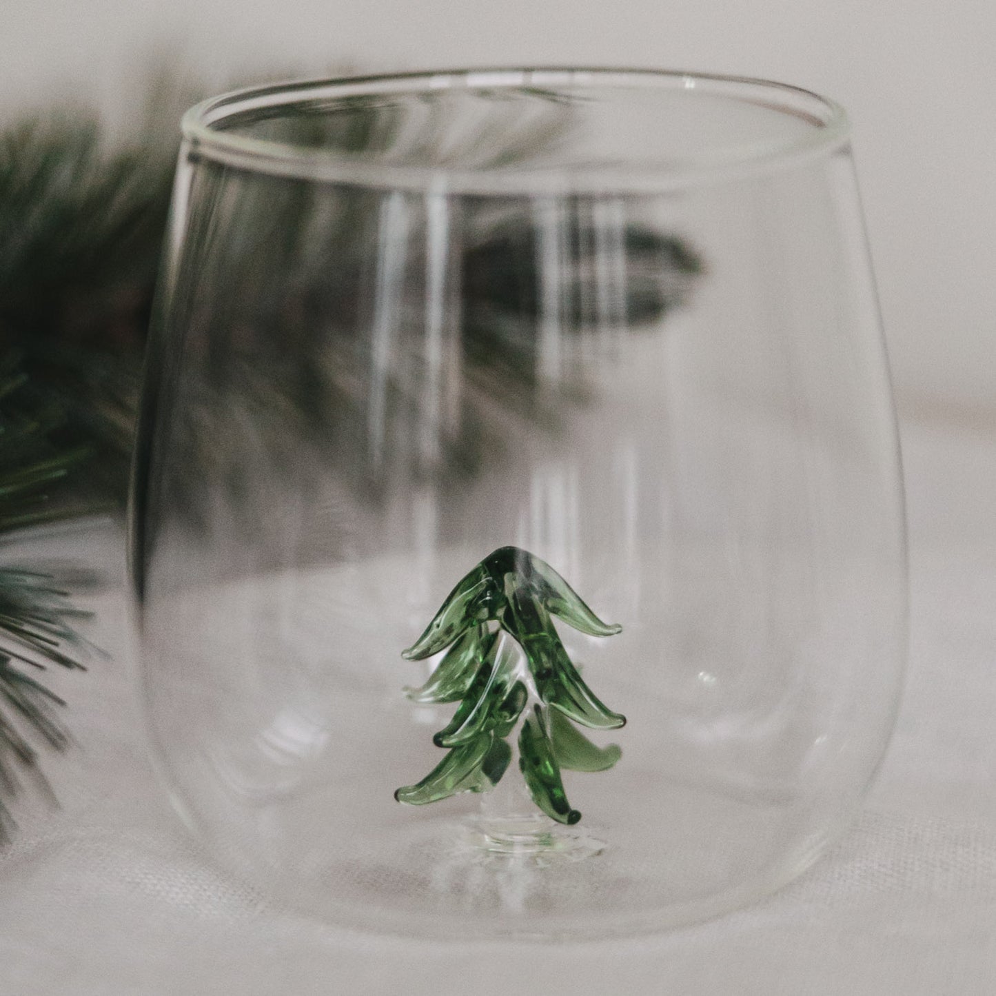 Trinkglas Tannenfigur (VE = 6 Stk)