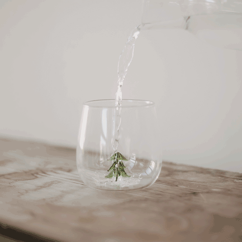 Trinkglas Tannenfigur (VE = 6 Stk)