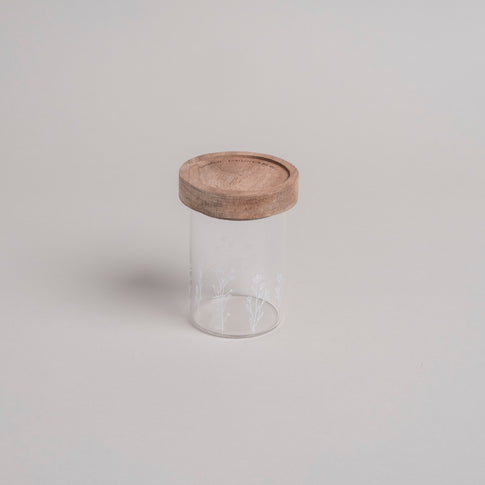 Mini storage jar flower meadow 9cm (VE = 8 pcs)
