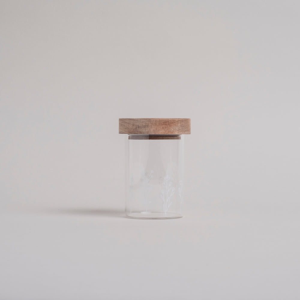 Mini storage jar flower meadow 9cm (VE = 8 pcs)