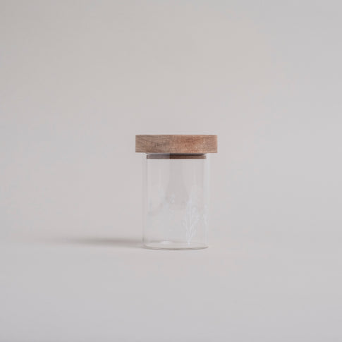 Mini storage jar flower meadow 9cm (VE = 8 pcs)