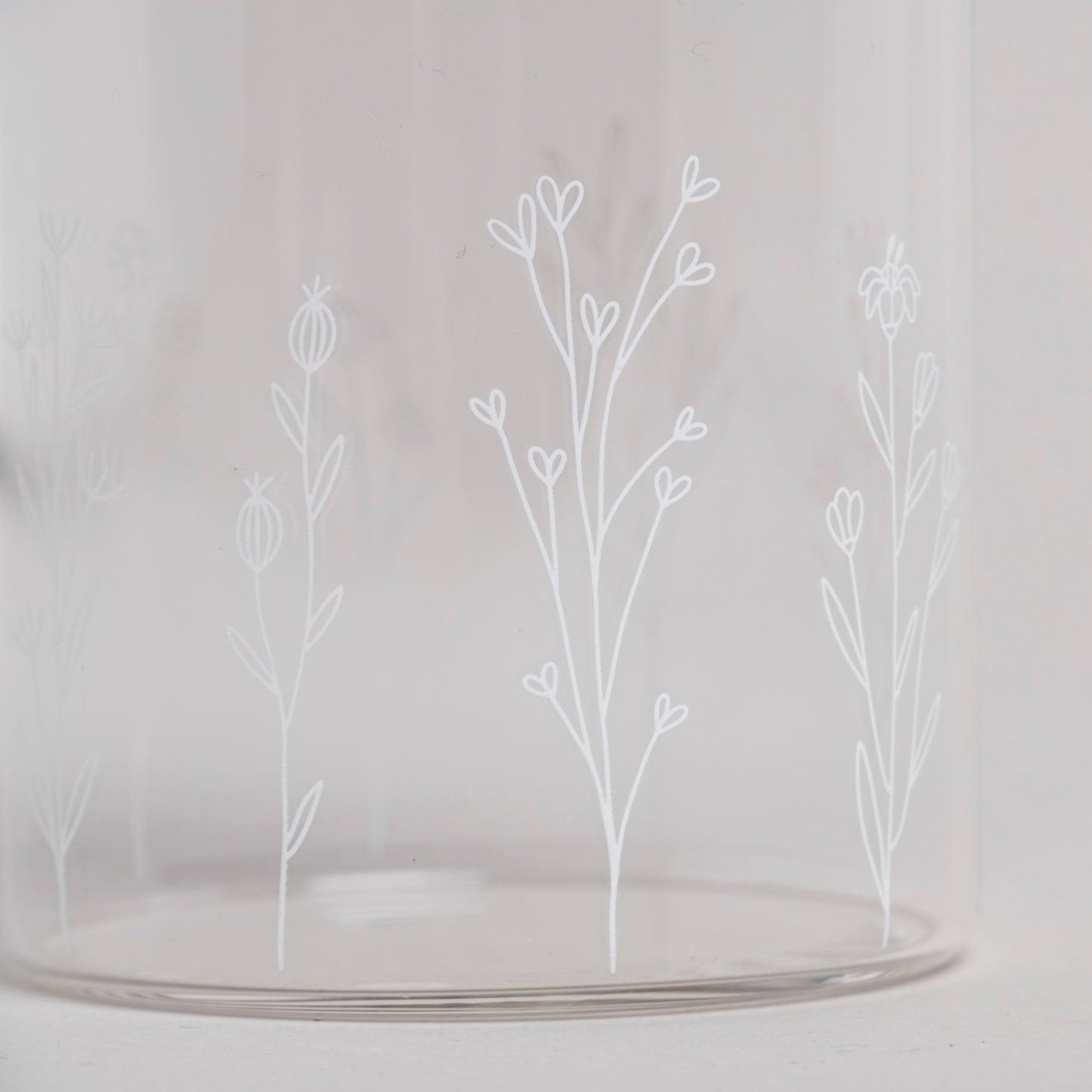 Mini storage jar flower meadow 9cm (VE = 8 pcs)