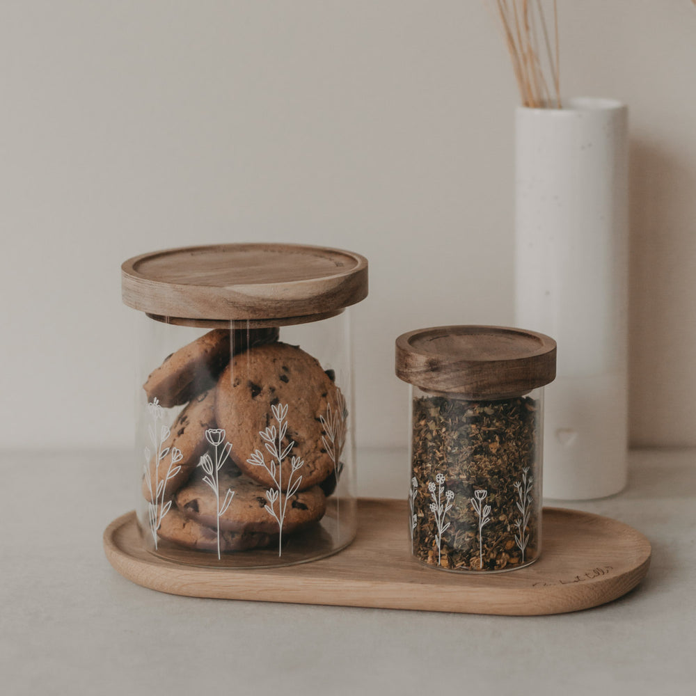 Mini storage jar flower meadow 9cm (VE = 8 pcs)