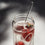Heart Glass Straws 20cm in 4-piece Set (VE = 10 Sets)