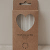 Strohhalme Smileys aus Glas 13cm im 4er Set (VE = 10 Sets)