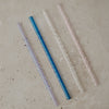 Pailles torsadées en verre 20cm rose par lot de 4 (VE = 10 lots)