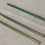 Pailles torsadées en verre 20cm vert en lot de 4 (VE = 10 lots)