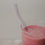 Pailles ondulées en verre 20cm rose par lot de 4 (VE = 10 lots)