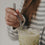 Wavy glass straws 20cm green in 4-piece set (VE = 10 sets)