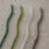Wavy glass straws 20cm green in 4-piece set (VE = 10 sets)