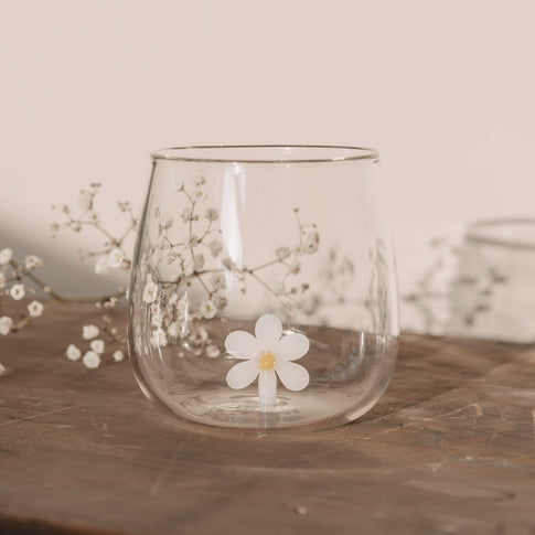 Trinkglas Daisyfigur (VE = 6 Stk)