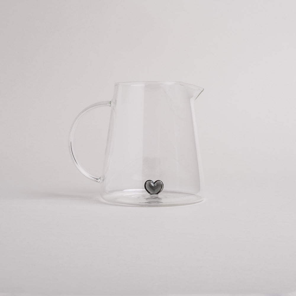 Carafe forme cœur noire (VE = 4 pcs)