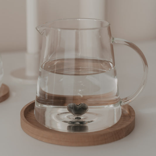 Carafe forme cœur noire (VE = 4 pcs)