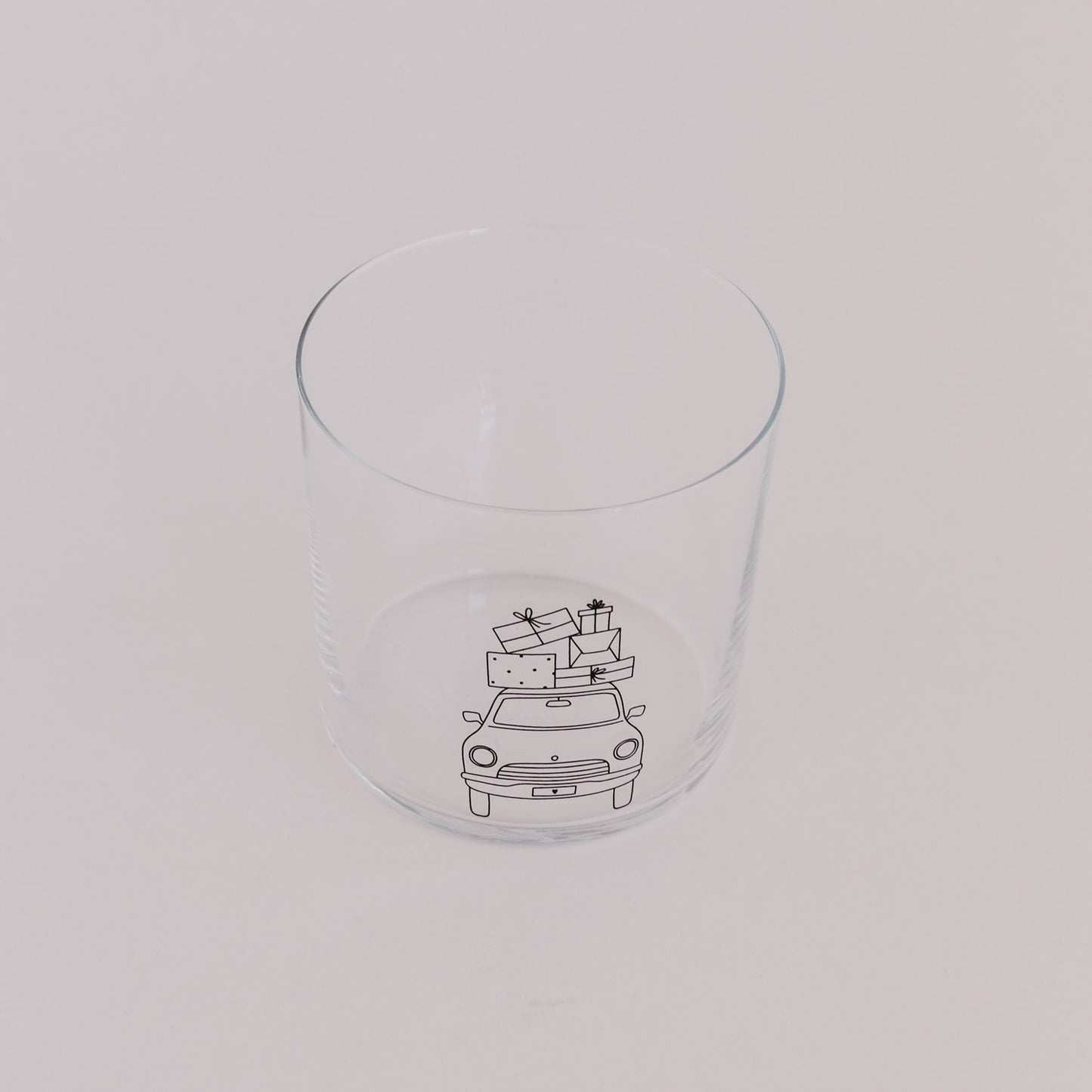 Verre à boire voiture de Noël (VE = 4 pcs)