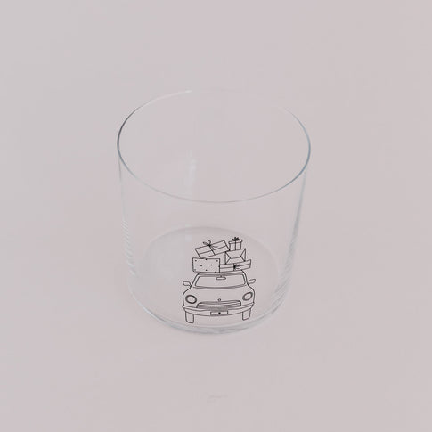 Verre à boire voiture de Noël (VE = 4 pcs)