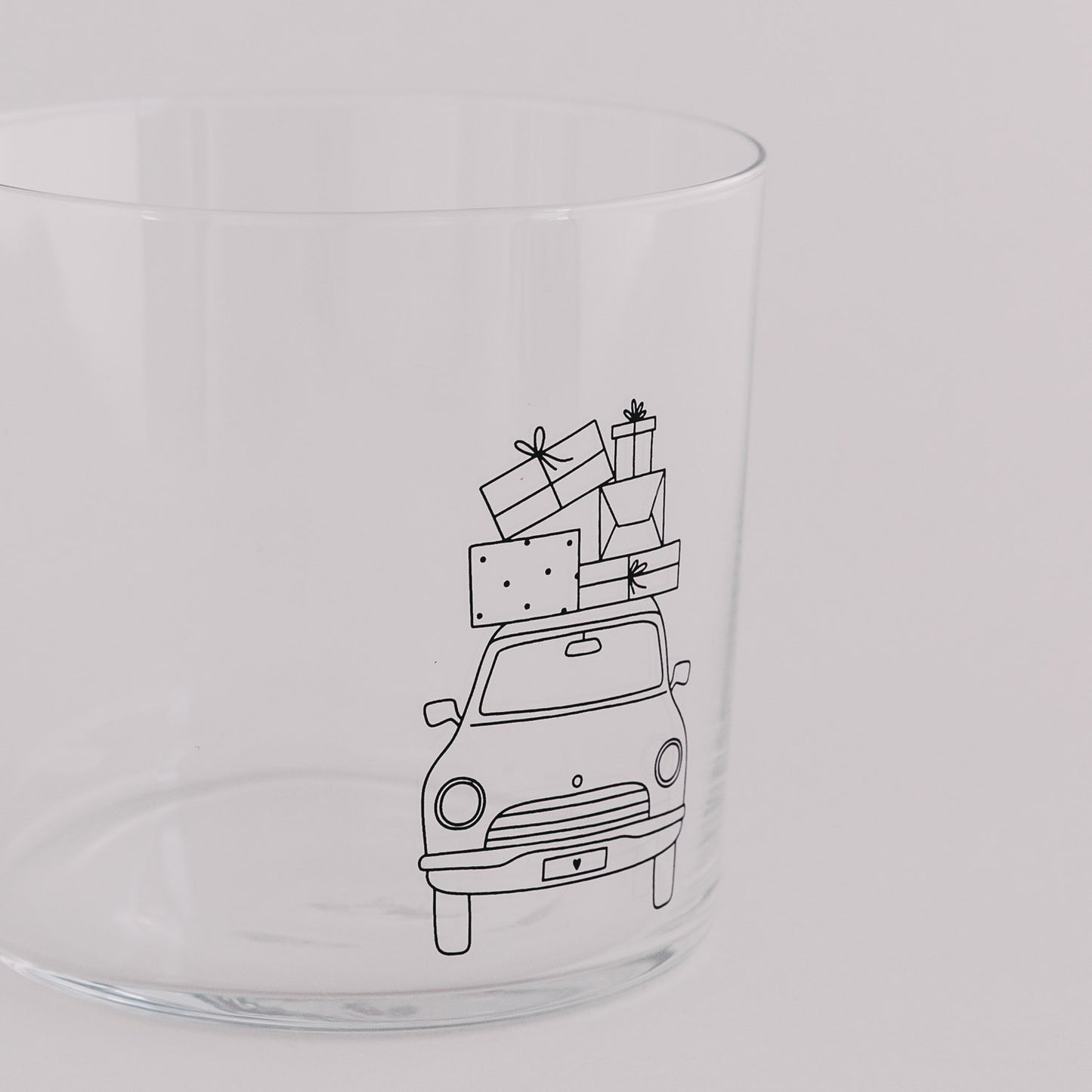 Verre à boire voiture de Noël (VE = 4 pcs)