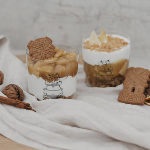 Verre à boire voiture de Noël (VE = 4 pcs)