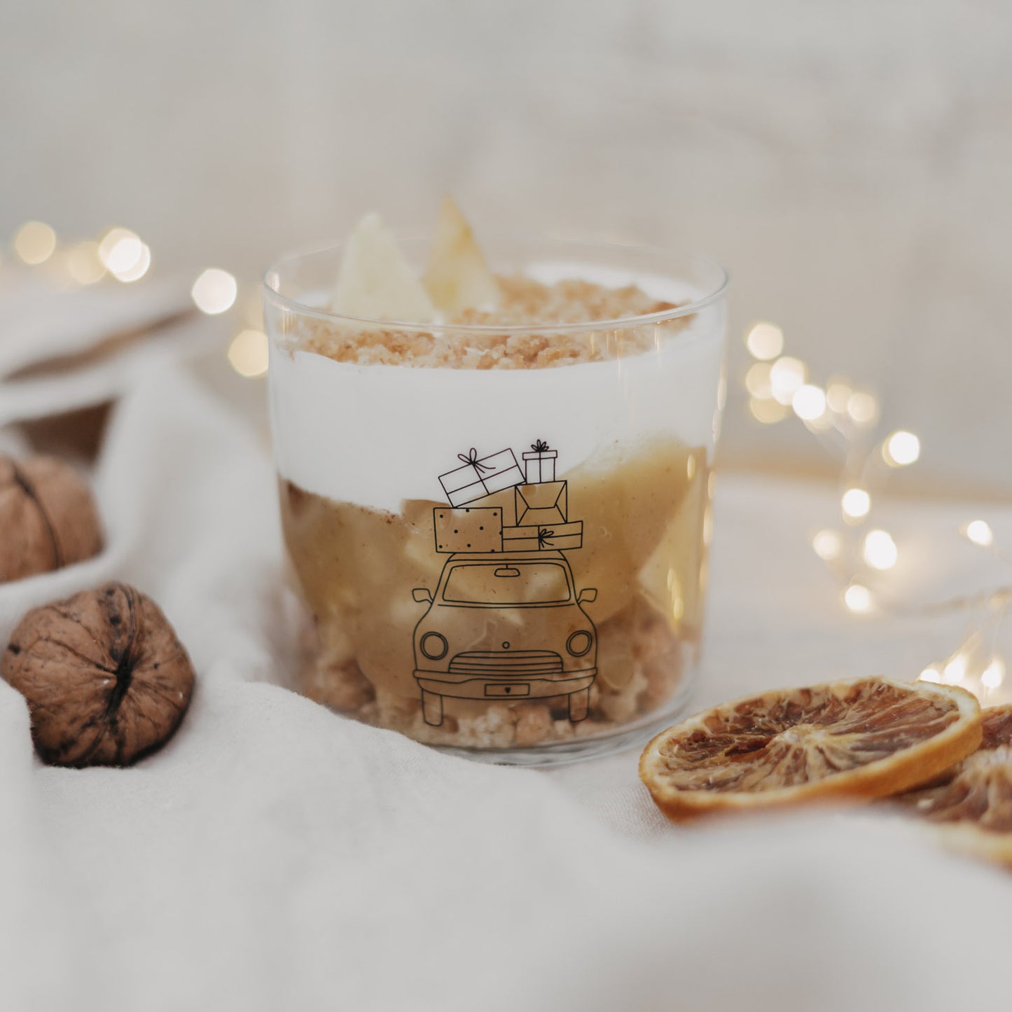 Verre à boire voiture de Noël (VE = 4 pcs)