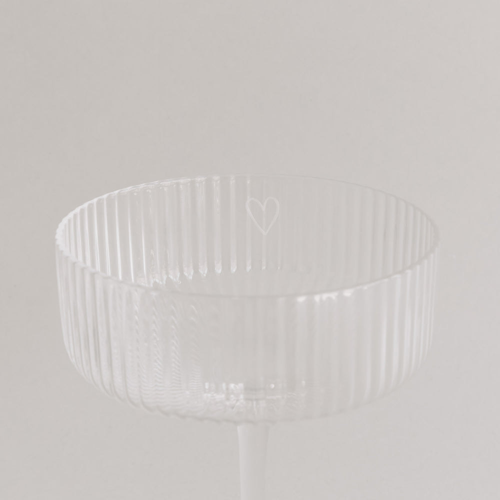 Champagnerglas Herz (VE = 4 Stk)