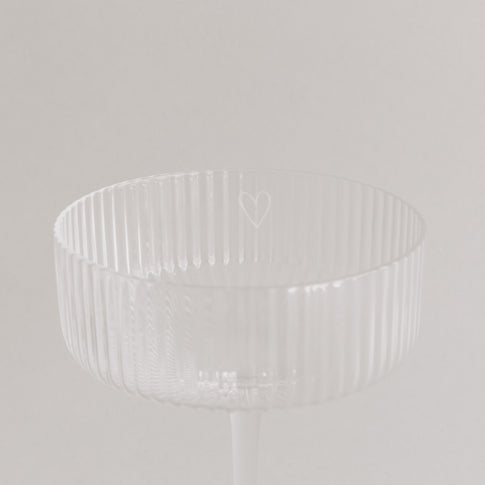 Champagnerglas Herz (VE = 4 Stk)