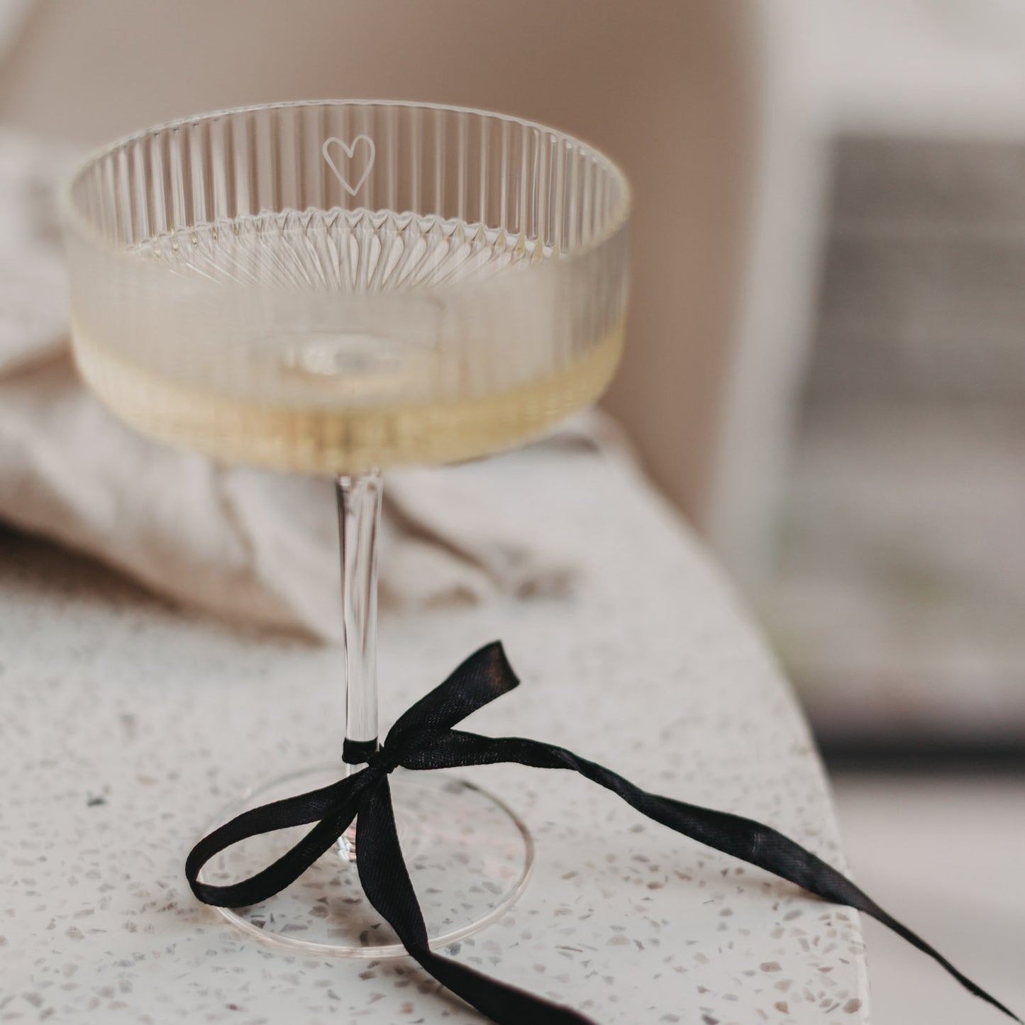 Champagnerglas Herz (VE = 4 Stk)