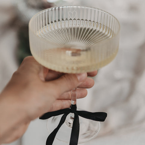 Champagnerglas Herz (VE = 4 Stk)