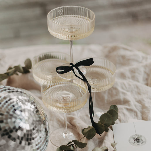 Champagnerglas Herz (VE = 4 Stk)