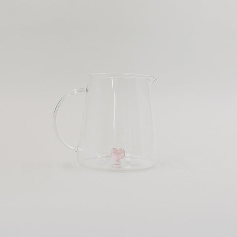 Karaffe Herzfigur rosa (VE = 4 Stk)