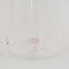 Karaffe Herzfigur rosa (VE = 4 Stk)