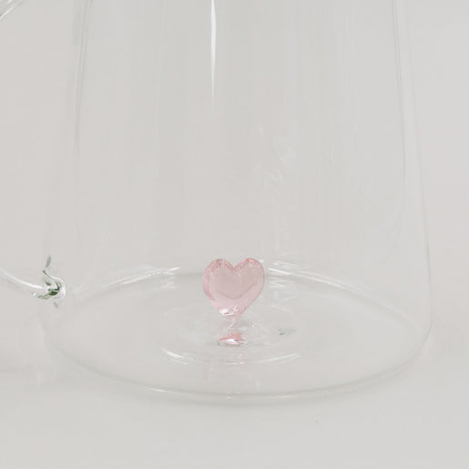 Karaffe Herzfigur rosa (VE = 4 Stk)
