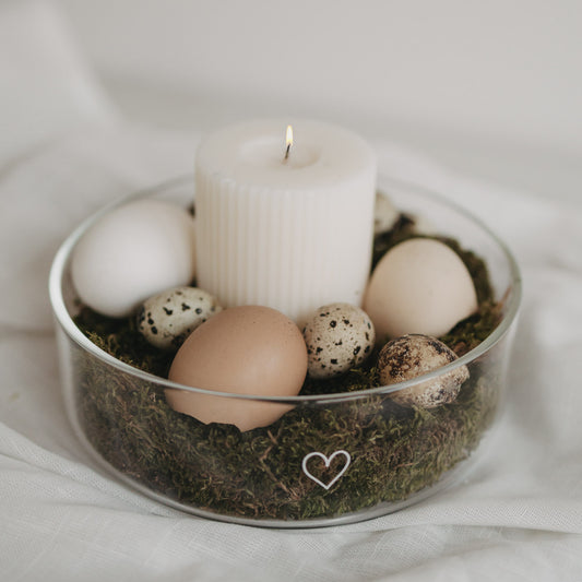 Glasschale Herz (VE = 6 Stk.)