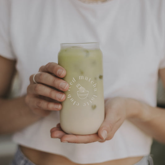 Hohes Trinkglas Iced matcha latte club (VE = 6 Stk.)