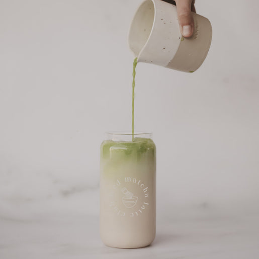 Hohes Trinkglas Iced matcha latte club (VE = 6 Stk.)