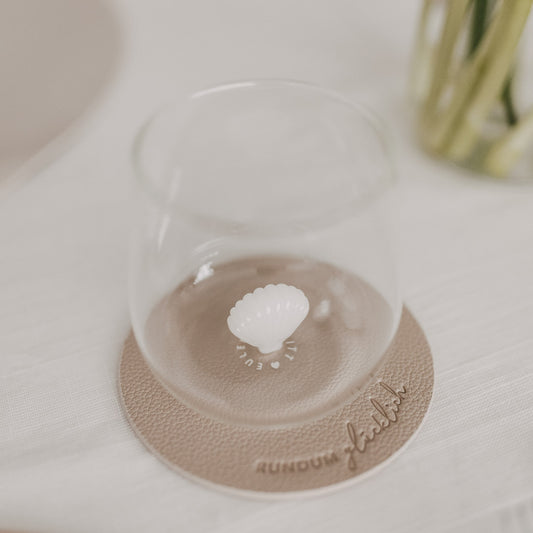 Trinkglas Muschelfigur (VE = 6 Stk)