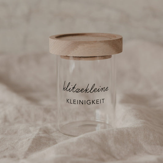 Mini Vorratsglas Kleinigkeit schwarz (VE = 8 Stk.)